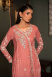 NF-5979 Pink Velvet Stitched Frock