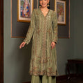 NF-6537 Pistachio Valvet Stitched Shirt