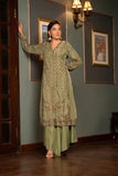 NF-6537 Pistachio Valvet Stitched Shirt