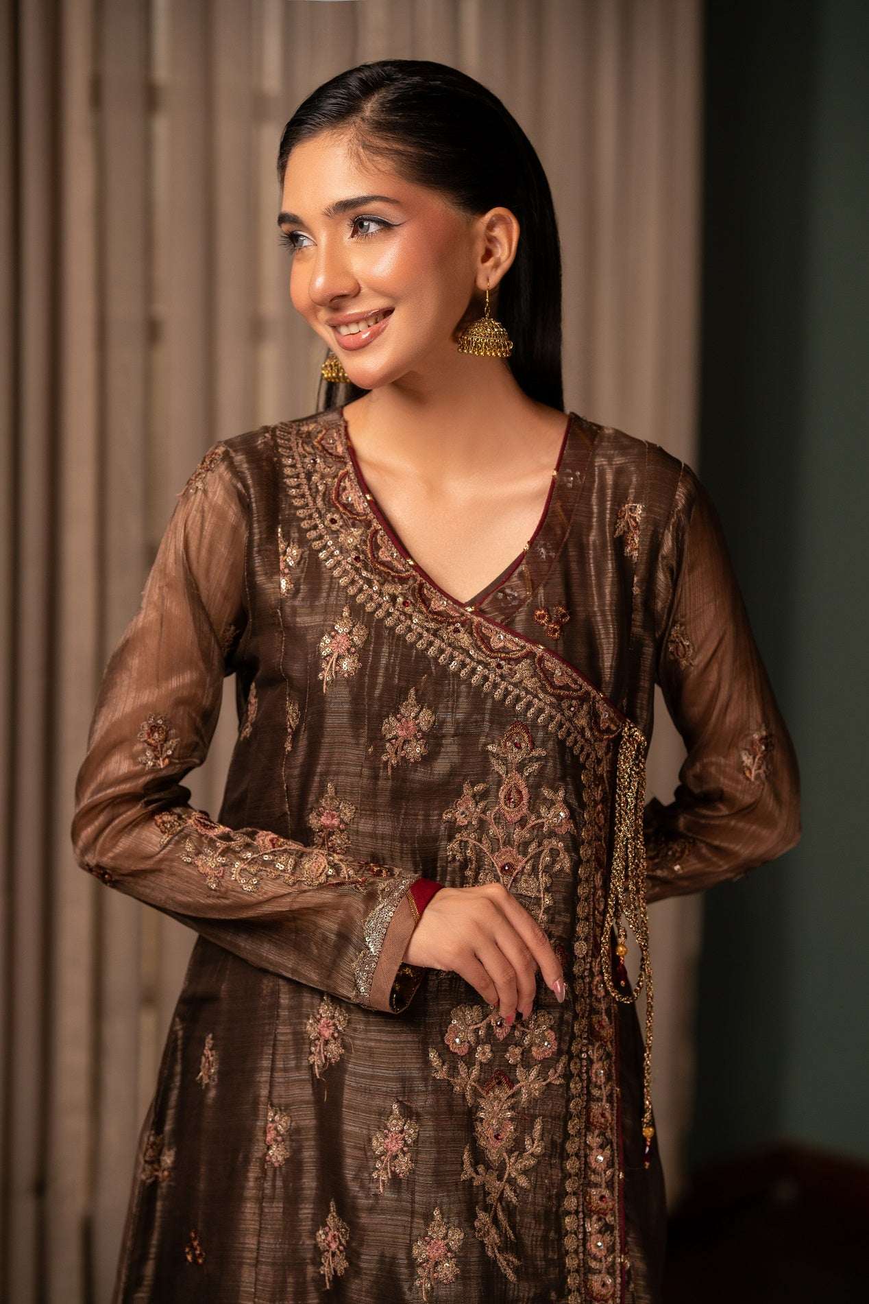 NF-6358 Antique Brown Maisori Shirt