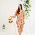 NF-6687 Peach Printed Stitched 2PC