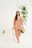 NF-6687 Peach Printed Stitched 2PC