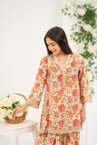 NF-6687 Peach Printed Stitched 2PC