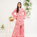 NF-6684 Pink Printed Stitched 2Pc Suit