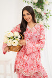 NF-6684 Pink Printed Stitched 2Pc Suit