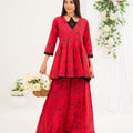 NF-6679 Pink Printed Stitched 2PC Suit