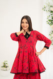 NF-6679 Pink Printed Stitched 2PC Suit
