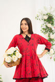 NF-6679 Pink Printed Stitched 2PC Suit