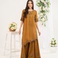 NF-6683 Antique RawSilk 2PC Stitched Dress