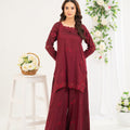 NF-6597 Maroon Silk 2PC Stitched