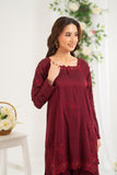 NF-6597 Maroon Silk 2PC Stitched