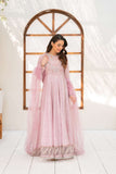 NF-6708 Pink Jacquard Stitched Frock