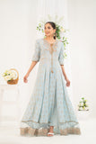 NF-6479 Ferozi Jacquard Stitched frock