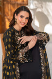 NF-6454 Black Jacquard Stitched Dress