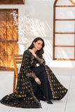 NF-6454 Black Jacquard Stitched Dress