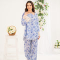 NF-6492 Sky Blue Printed Stitched 2PC Suit