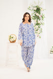 NF-6492 Sky Blue Printed Stitched 2PC Suit