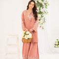 NF-6491 Peach Cotton Maisori Stitched 2PC
