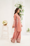 NF-6491 Peach Cotton Maisori Stitched 2PC