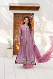 NF-6389 Tea Pink Lava Silk 3Pc Stitched Suit