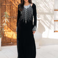 NF-Black Velvet Luxe Pret Dress