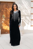 NF-Black Velvet Luxe Pret Dress