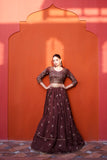 NF-5991 Brown Lehnga Choli Stitched Dress