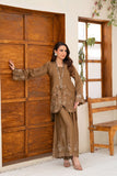 NF-6623 Mehndi Silk Stitched 2Pc Suit