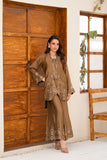 NF-6623 Mehndi Silk Stitched 2Pc Suit