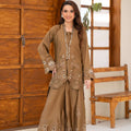 NF-6623 Mehndi Silk Stitched 2Pc Suit