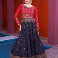 NF-6516 Black Maroon Stitched Lehnga Choli