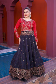 NF-6516 Black Maroon Stitched Lehnga Choli