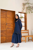 NF-6561 Navy Blue Silk Stitched 2Pc