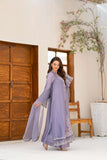 NF-6557 Lilac Sheeha Silk Stitched 3Pc Suit