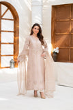 NF-6452 Golden Lawa Silk 2Pc Stitched Suit