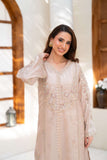 NF-6452 Golden Lawa Silk 2Pc Stitched Suit