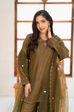 NF-6386 Olive Silk 2PC Stitched Suit