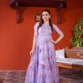 NF-6376 Lilic Net Stitched Dress