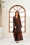 NF-6705 Brown Silk Stitched 2Pc