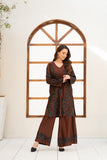 NF-6705 Brown Silk Stitched 2Pc