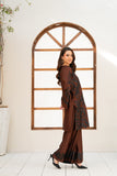 NF-6705 Brown Silk Stitched 2Pc