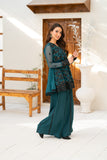 NF-6441 Green Chiffon Stitched 2PC
