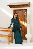 NF-6441 Green Chiffon Stitched 2PC