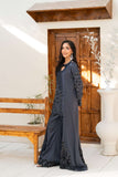 NF-6628 Grey Silk Stitched 2Pc Suit