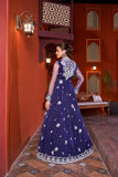 NF-6604 Royal Blue Lehnga Choli With Upper