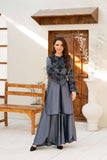 NF-6453 Grey Silk Stitched 2Pc Suit