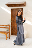 NF-6453 Grey Silk Stitched 2Pc Suit