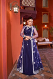 NF-6604 Royal Blue Lehnga Choli With Upper