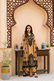 NF-6267 Beige Net Stitched Frock