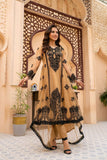 NF-6267 Beige Net Stitched Frock